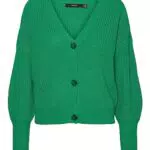 Vero Moda Knitted Cardigan VMLEA LS V-Neck Cuff Cardigan Noos Bright Green L Bright Green L
