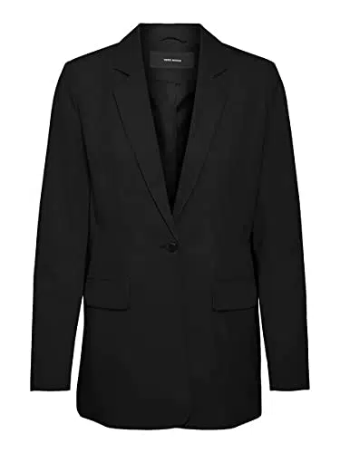 VERO MODA Vmzelda LS Loose Blazer Noos, Nero, 40 Donna