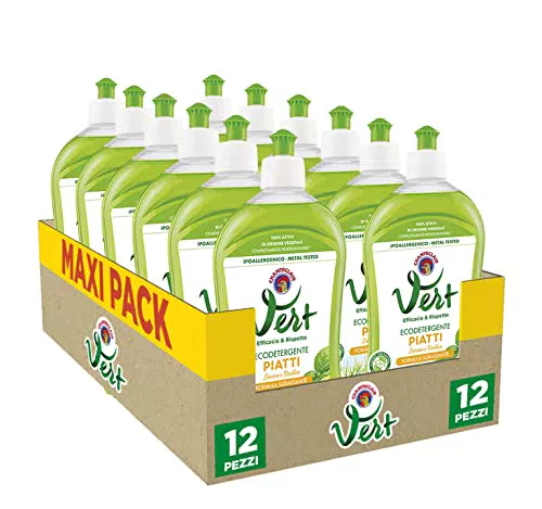 Vert di Chanteclair - Ecodetergente Piatti, Limone e Basilico - Ipoallergenico