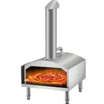 VEVOR Forno a Legno di Pellet per Pizza in Acciaio Inox da 12''
