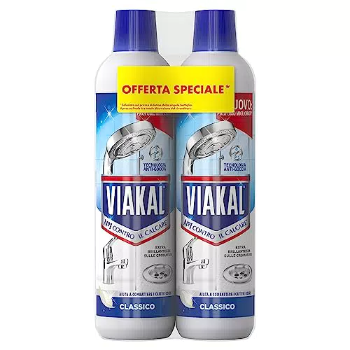 Viakal Classico Anticalcare Liquido, Doppia Confezione