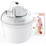 VIHOOM Gelatiera Elettrica, 1, 5 L Gelatiera Turbina per Ghiaccio