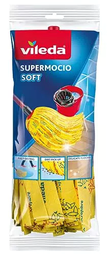 Vileda SuperMocio Soft Fiocco Ricambio, con il 30% in più di Microfibre
