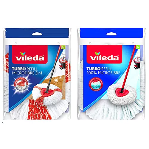 Vileda Turbo 2in1 Fiocco Ricambio per Sistema Lavapavimenti Turbo