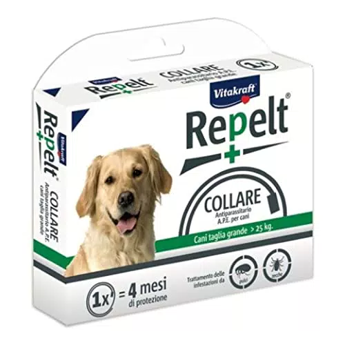 Vitakraft Repelt Collare Antiparassitario per Cani di Taglia Grande