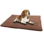 vitazoo Tappeto per Cane Piccolo e Gatti Autoriscaldato - 60 x 45 cm - Tappetino Isolante Termico e Antiscivolo - Coperta per Cani da Esterno Termica - Marrone