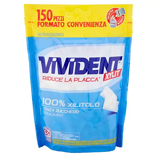 Vivident Xylit Chewing Gum allo Xilitolo Senza Zucchero