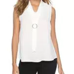 Wayleb Camicia Donna Estive Elegante Blusa Casual Scollo a V Sexy Camicetta Semplice al Molto Adatto Shirts Tops per Tutti i Giorni