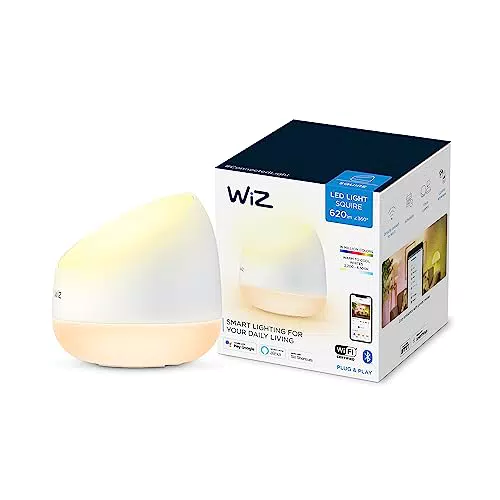 WiZ Lampada da Tavolo Portatile Squire Wi-Fi, Luce Bianca o Colorata Dimmerabile