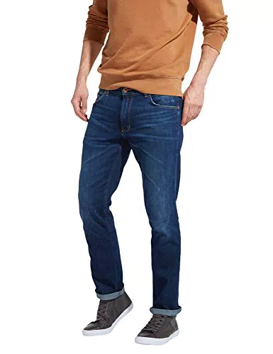 Wrangler Greensboro Low Stretch Jeans, Blu, Uomo