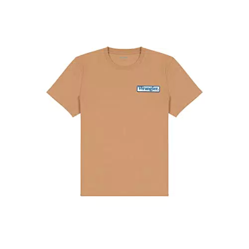 Wrangler Logo Tee T-Shirt, Burro Brown