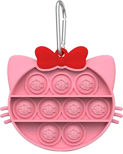 Yiran Giocattoli anti-stress per gatti Fidget Toy Gattino Push It Pop Bubble Giocattoli sensoriali da premere in silicone per la concentrazione e la calma