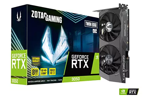 Zotac Gaming Geforce Rtx 3050 Twin Edge Oc 8Gb Gddr6 3Xdp 1Xhdmi