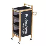 Zzmop Carrello de Parrucchiere, 4-5 Ripiani con Porta-phon e Maniglie