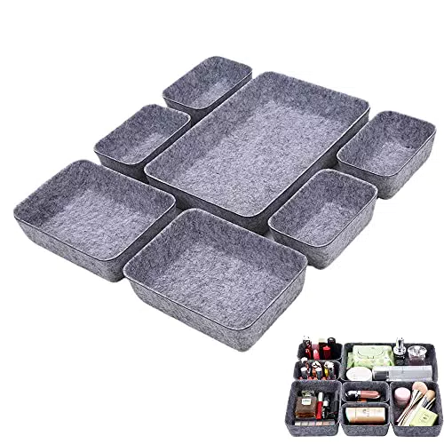 7Pcs Sistema Organizzatore per Cassetti, Vassoi Organizer per Cassetti
