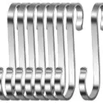 8 pcs Ganci a S in Acciaio Inox Ganci Cucina S Ganci in Metallo Resistenti per Utensili da Cucina