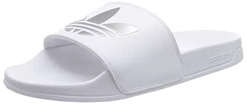 adidas Adilette Lite W, Sneaker Donna, Ftwr White/Ftwr White/Matte Silver