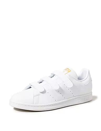 adidas Stan Smith CF, Scarpe da Ginnastica Uomo, Bianco/Bianco/Oro Met.