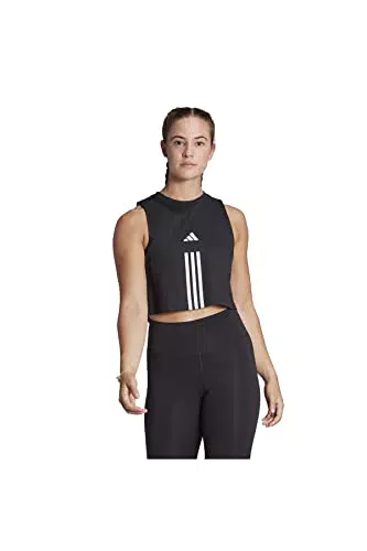 adidas W TR-ES COT TK T-Shirt, Black/White