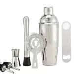 Amazon Basics 8 unità strumenti da bar in acciaio inox