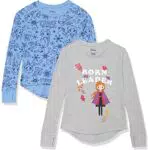 Amazon Essentials Disney, Marvel, Star Wars, Frozen T-Shirt Termica a Maniche Lunghe Bambine e Ragazze