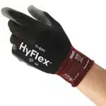 Ansell HyFlex 11-601 Guanti da Lavoro Sottili, Fodera Elastica con Rivestimento in Poliuretano