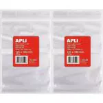 APLI - Confezione di 100 sacchetti di plastica richiudibili 120 x 180 mm
