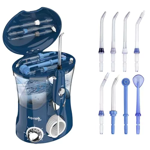Aquapik Pro, Irrigatore Dentale Professionale. Include: 8 ugelli