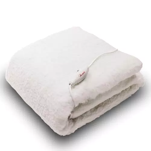 ARDES, AR415 Scaldaletto Piazza e Mezza Elettrico MORPHEO - Coperta Riscaldante Temperatura Regolabile - Scaldaletto Elettrico 1 Piazza e Mezza - Termocoperta Elettrica 100% Pura Lana Lavabile a Mano