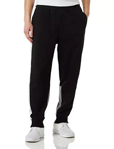 ARMANI EXCHANGE pantaloni in pile con logo colorblock