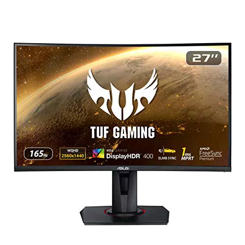 ASUS TUF Gaming VG27WQ Curved Gaming Monitor WQHD, 165Hz