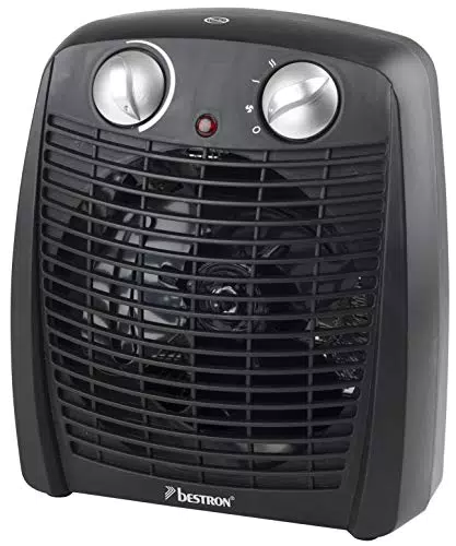 Bestron AFH211B Termo Ventilatore, 2000 W, Plastic, Nero