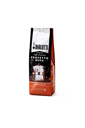 Bialetti Perfetto Moka Caffè Macinato, Gusto Nocciola - 1 x 250 gr