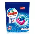 Bio Presto Power Caps Classico, Detersivo Lavatrice Predosato In Capsule