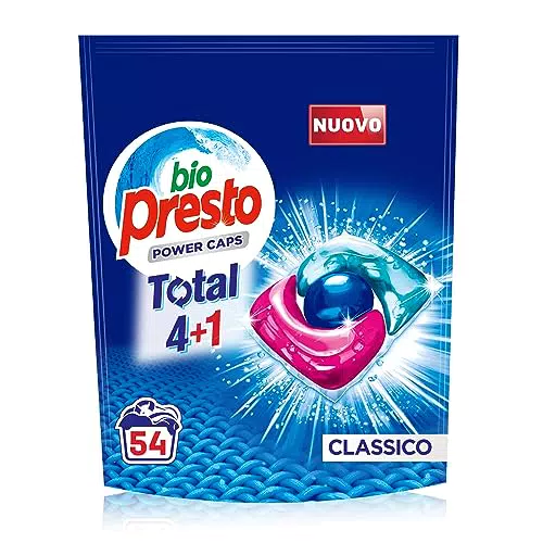 Bio Presto Power Caps Classico, Detersivo Lavatrice Predosato In Capsule