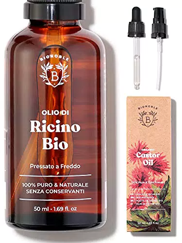 Bionoble Olio di Ricino Biologico + Pipetta + Pompa