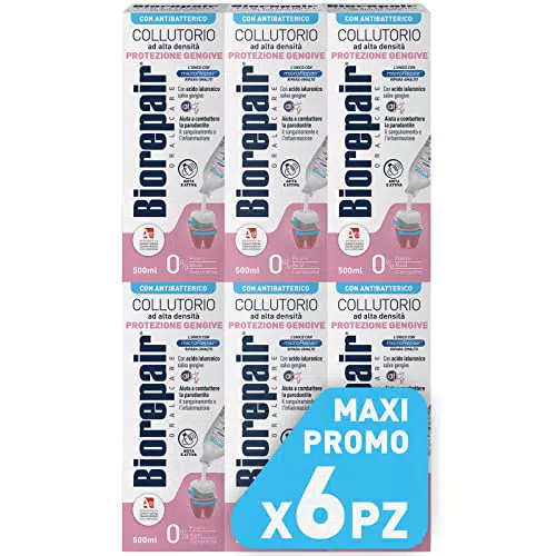 Biorepair, Collutorio ad Alta Densità, Protezione Gengive, 6 Confezioni