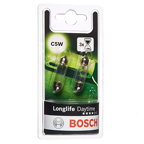 Bosch C5W Longlife Daytime lampadine auto, 12 V 5 W SV8