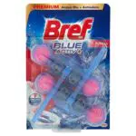 Bref Bref WC Blue Activ+ Floral, Detergente Profumatore WC in Pastiglie Igienizzante Bagno