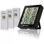 Bresser 7000020CM3000 Temeo Hygro Quadro Termometro e Igrometro per 4 Punti di Misura