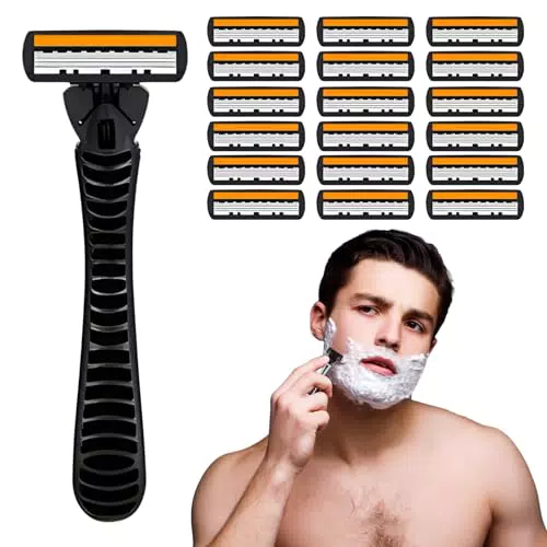 Britzgo rasoio capelli uomo manuale, 18 lame ad alta precisione con design a 3 strati