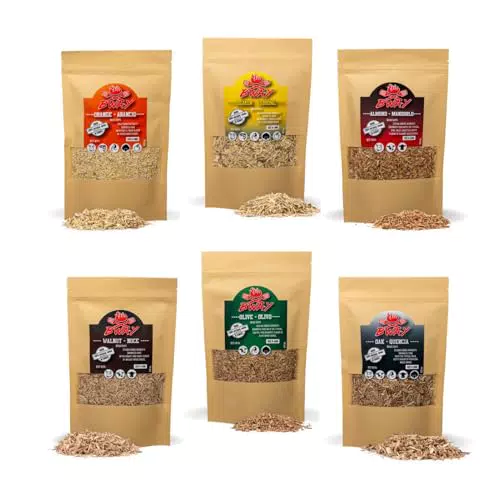 BWAY Legno per Affumicatore da Cucina - 6x400ml di Olivo