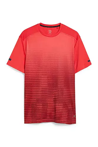 C&A Uomo T-Shirt Rosso M