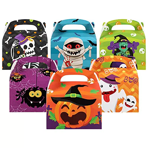 Cabilock Halloween Regalo Della Caramella Scatole 24Pcs Del Partito di Halloween Trattare Scatole di Carta di Dolci Cioccolato Scatole di Biscotti per Il Capretto Del Partito di