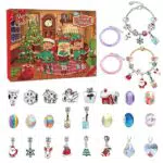 Calendario Avvento 2023, Calendario Avvento Kinder, 24 Giorni di Calendario Avvento Bambina Kit per La Creazione di Gioielli Fai da Te