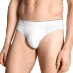 CALIDA Pure & Style Slip 3er Pack Mutande da Uomo, Bianco