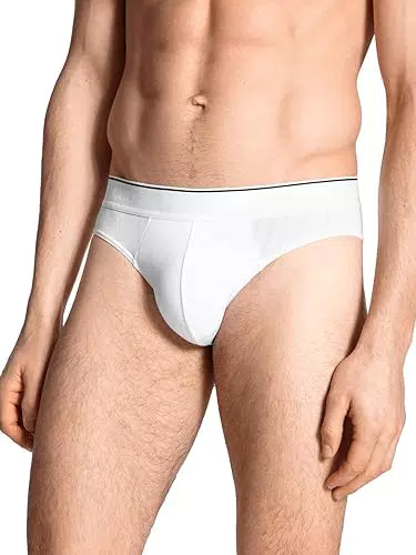 CALIDA Pure & Style Slip 3er Pack Mutande da Uomo, Bianco