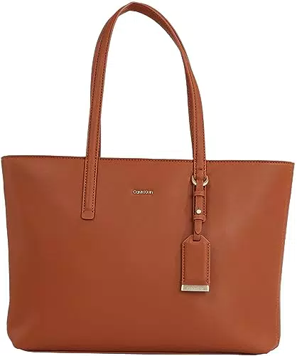 Calvin Klein Ck Must Shopper Md Tote Donna, Cognac, Taglia unica