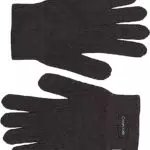 Calvin Klein Guanti in Maglia Essenziali Lavorati, CK Black