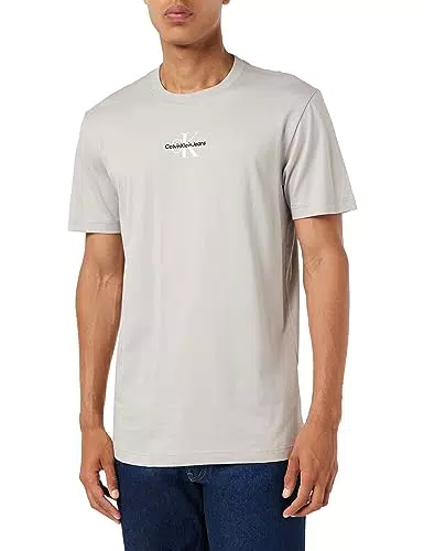 Calvin Klein Jeans Maglietta Monologo Regular S/S, Porpoise